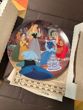 Disney Sleeping Beauty Party Plate Edwin M Knowles China company